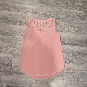 AUW Blush Pink Strappy Tank Top